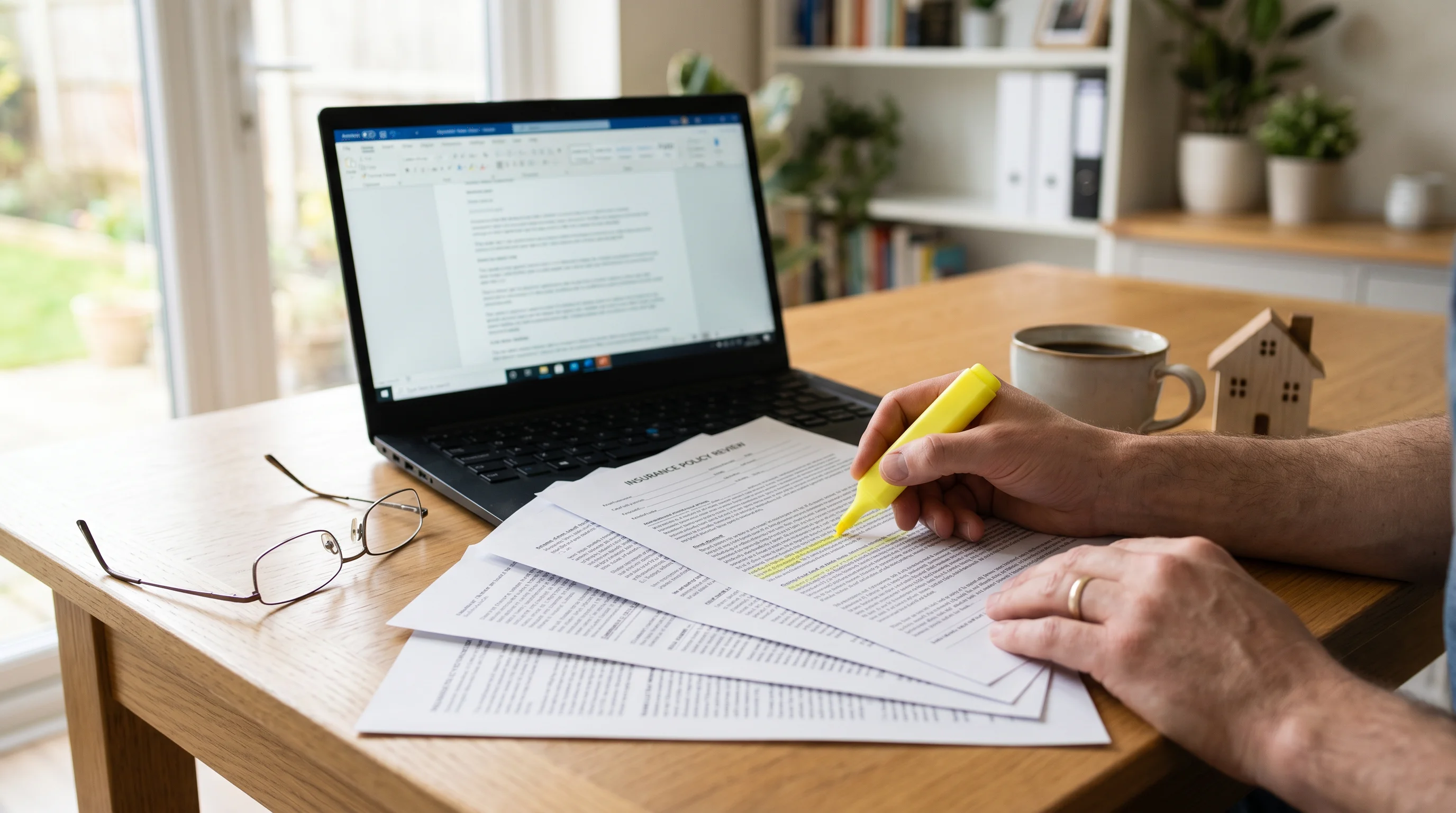 The annual policy review: declarations page, highlighter, and the discipline that keeps coverage real